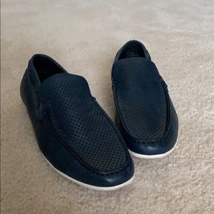 Van Heusen Navy Blue Slip-On Loafers